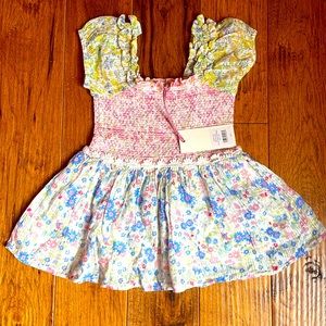 LoveShackFancy Toddler Mazina Dress Fruity Punch Colorblock